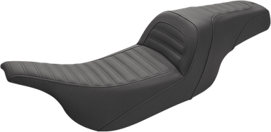 SADDLEMEN Slim Roll & Pleat Seat - Black 897-07-161