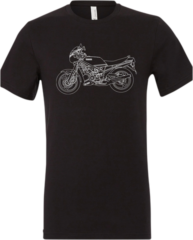 YAMAHA APPAREL Yamaha RZ350 T-Shirt - Black - XL NP21S-M1973-XL