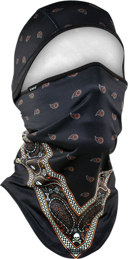 ZAN HEADGEAR SportFlex‚Â Convertible Balaclava - Black/Orange Bandanna WB4L197
