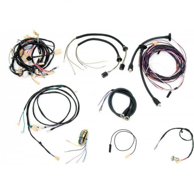 Chevy Wiring Harness Kit, Manual Transmission, With Generator, Small Block, 2-Door Sedan, 1955