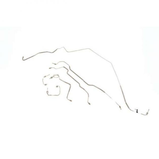 Camaro Disc Brake Line Set, Manual, Stainless Steel 1976-1977