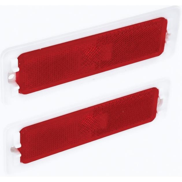 1970-74 Nova, Ventura, Rear Quarter Side Marker Lens, Red, Pair
