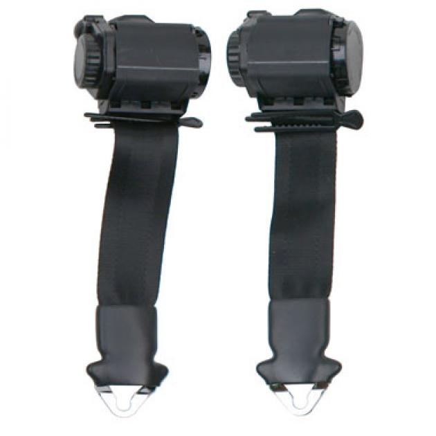 Seatbelt Solutions 1969 Chevrolet Corvette Vertical Mount Shoulder Retractactor with Non Retractable Lap Belts