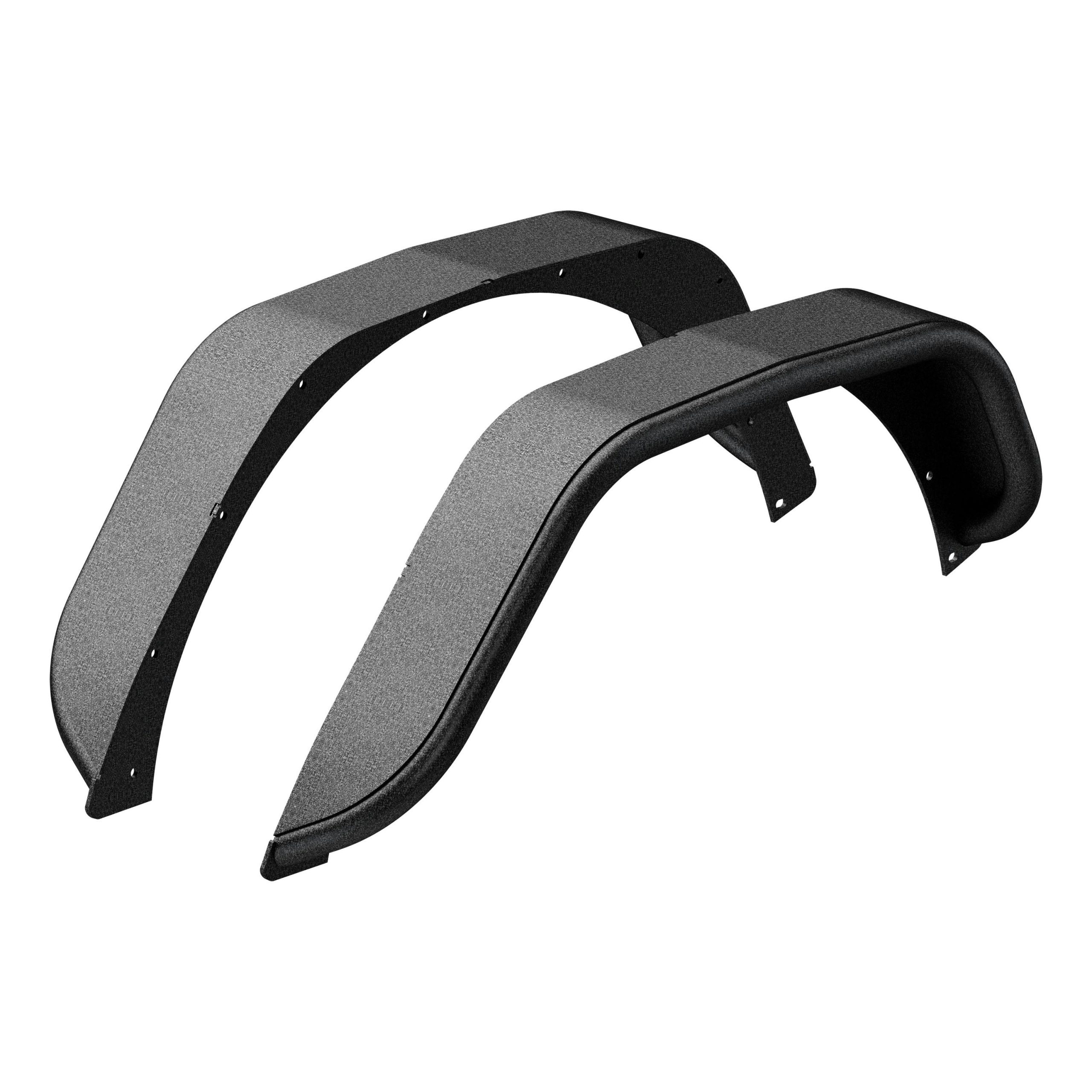 ARIES 2500203 Jeep Wrangler JL Textured Black Aluminum Rear Fender Flares