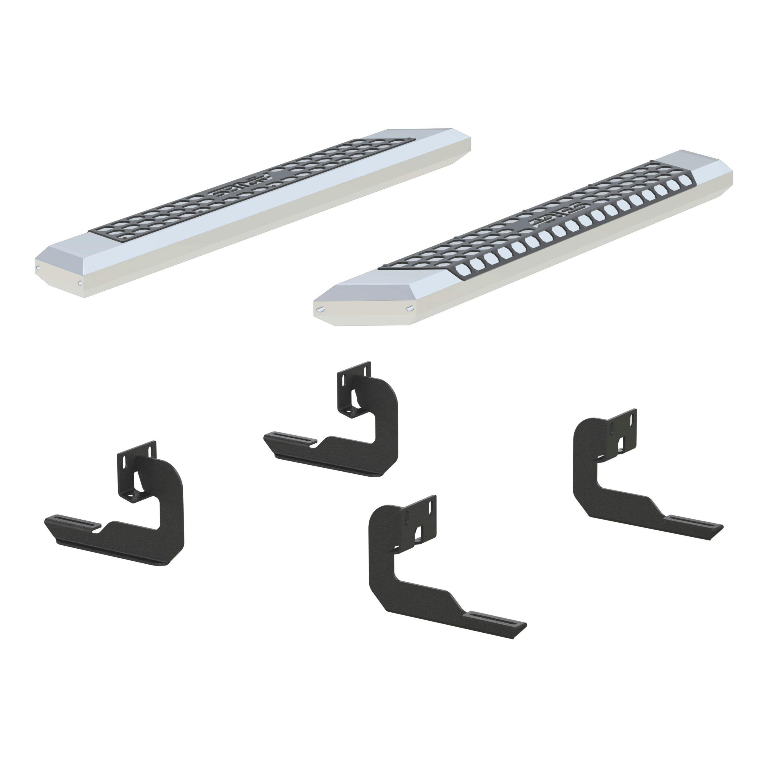 ARIES 2555007 AdvantEDGE 5-1/2in. x 53in. Chrome Aluminum Side Bars; Select Ford F-150
