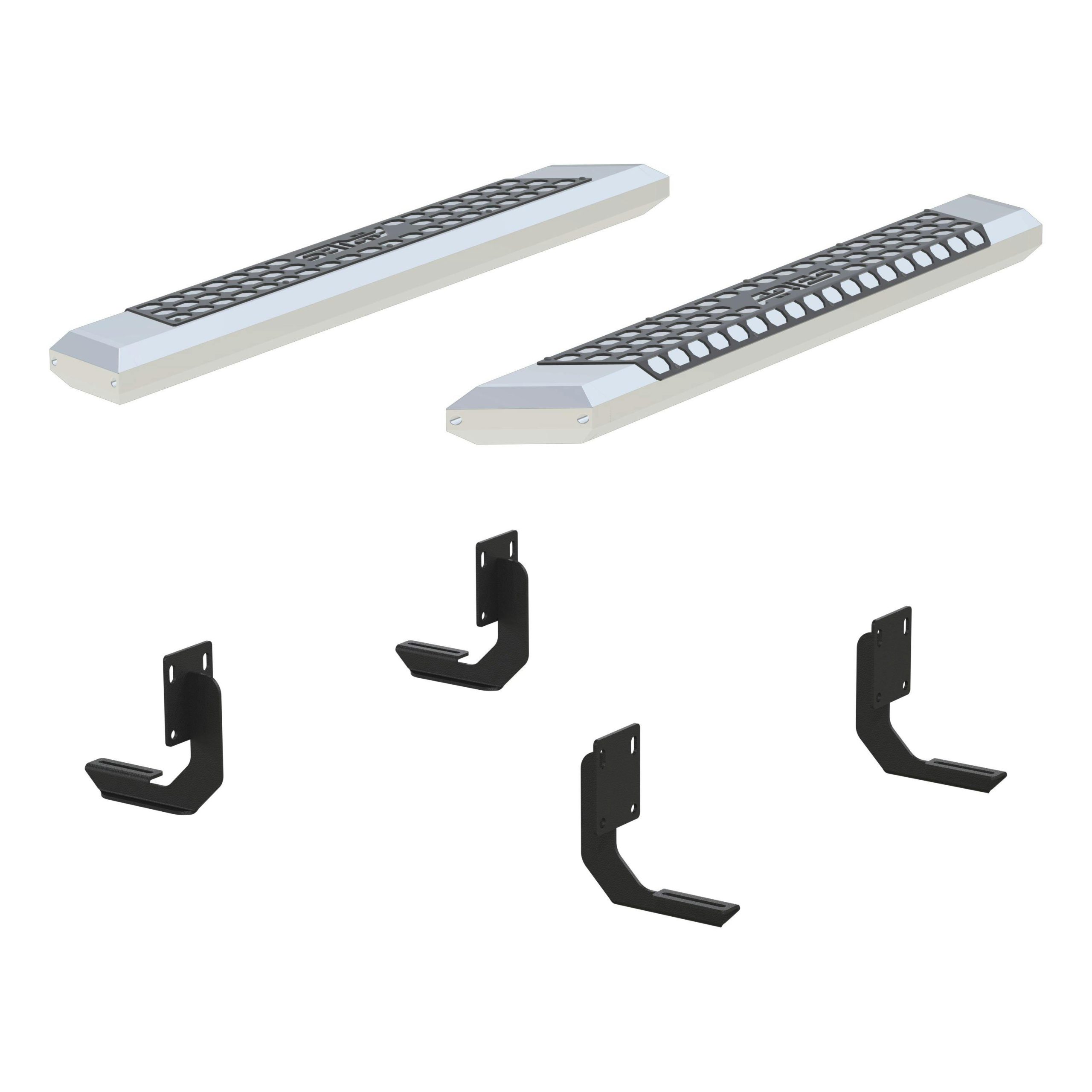ARIES 2555013 AdvantEDGE 5-1/2in. x 53in. Chrome Aluminum Side Bars; Select Ford F-250; F-350