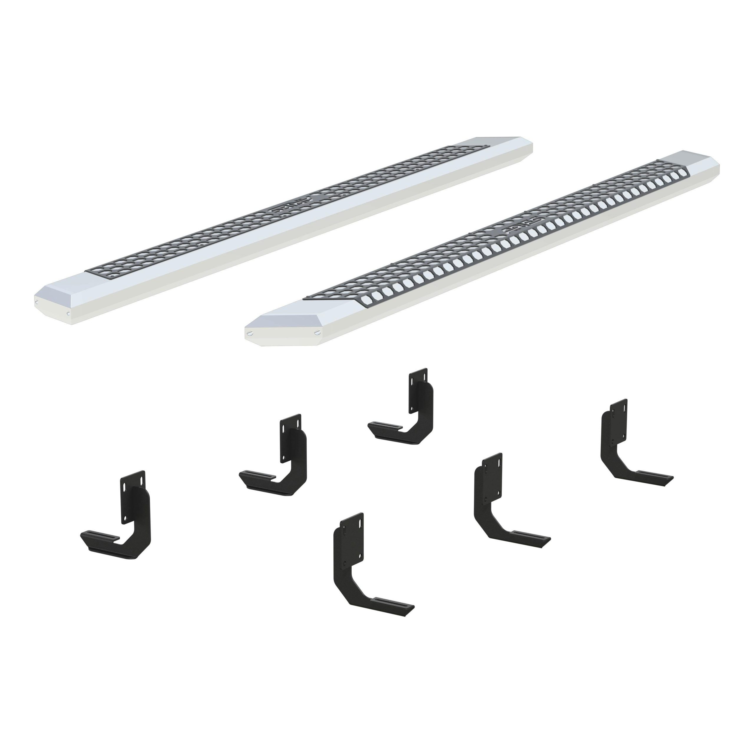 ARIES 2555015 AdvantEDGE 5-1/2" x 91" Chrome Aluminum Side Bars, Select Silverado, Sierra Crew