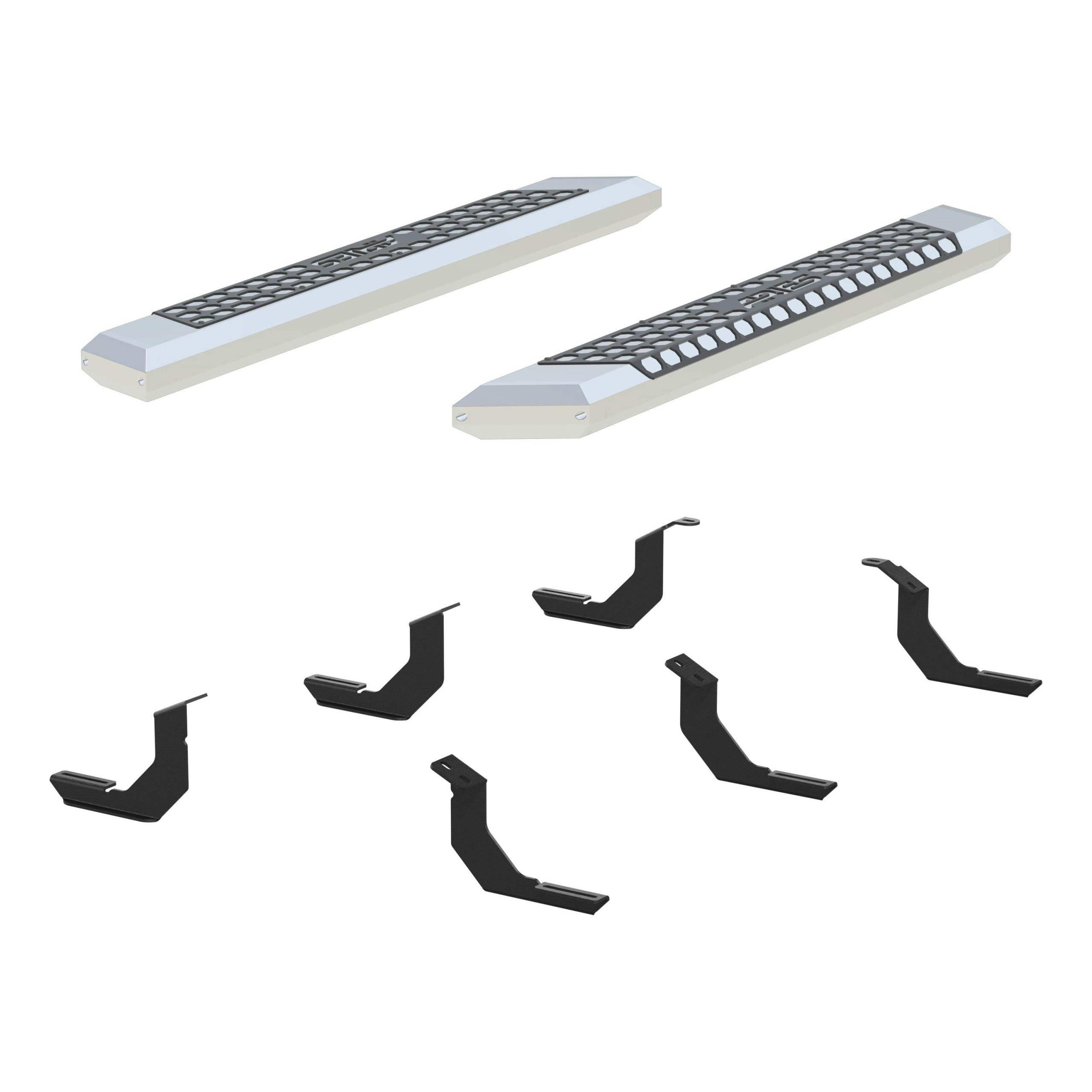 ARIES 2555018 AdvantEDGE 5-1/2in. x 53in. Chrome Aluminum Side Bars; Select Toyota Tundra