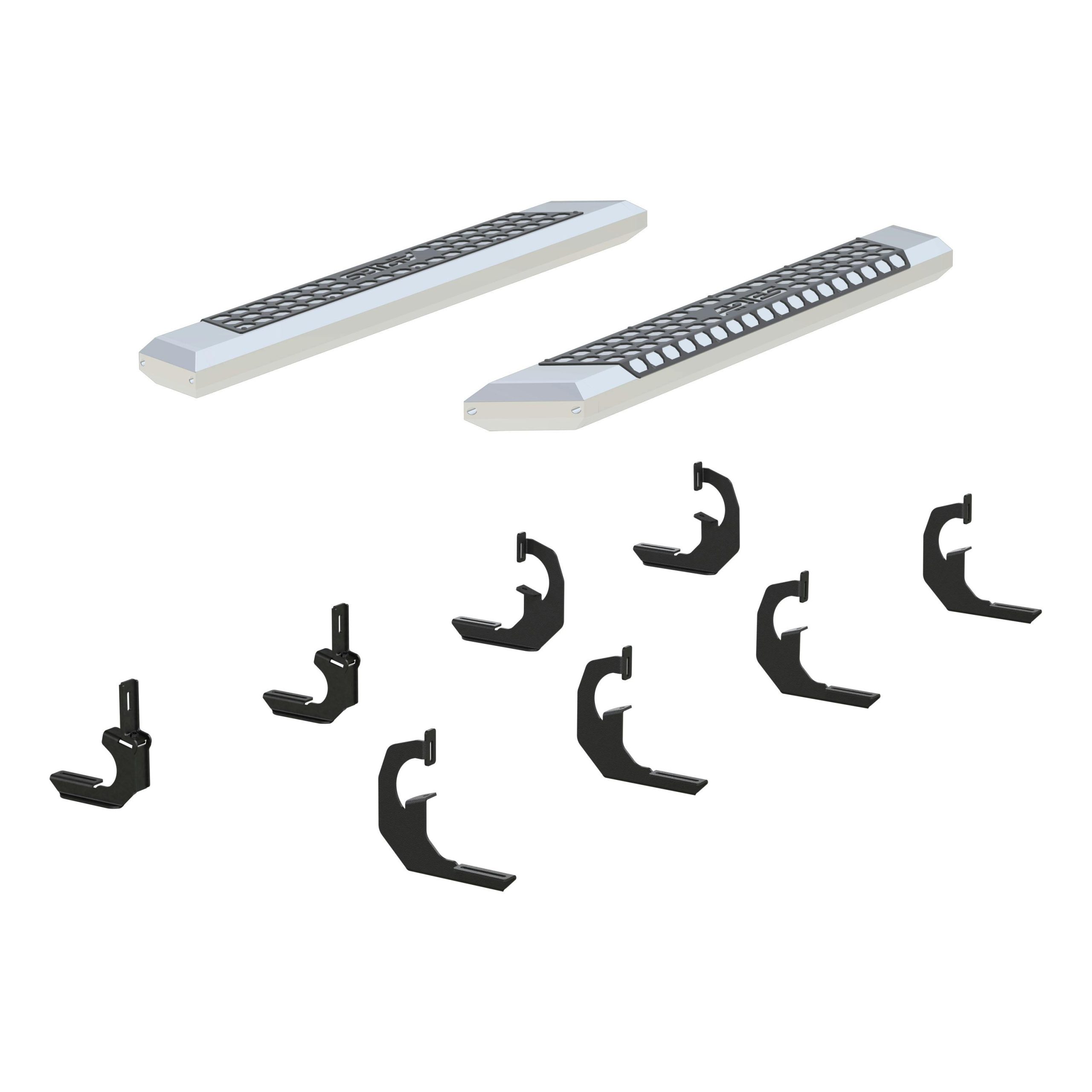 ARIES 2555020 AdvantEDGE 5-1/2in. x 53in. Chrome Aluminum Side Bars; Select Silverado; Sierra
