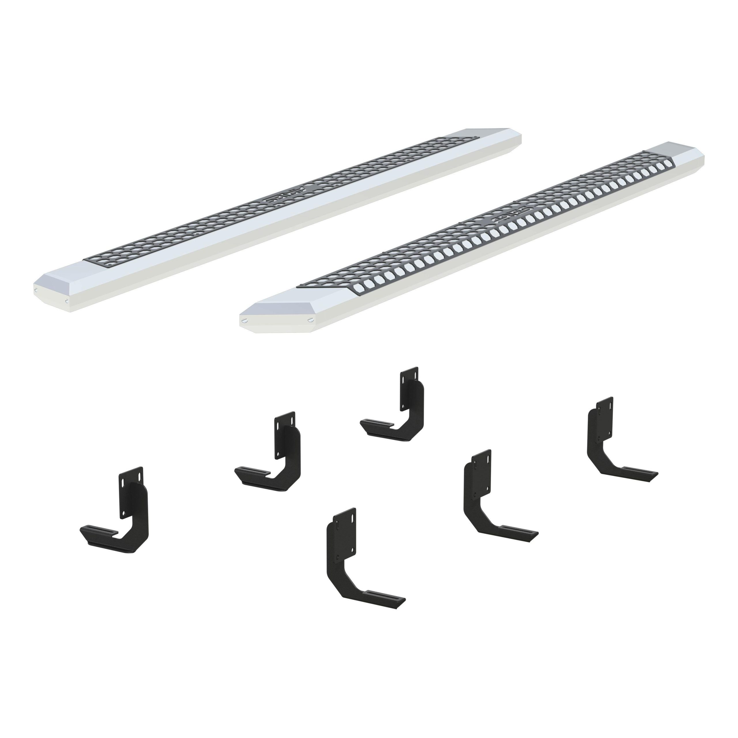 ARIES 2555024 AdvantEDGE 5-1/2" x 91" Chrome Aluminum Side Bars, Select Ford F250, F350, F450