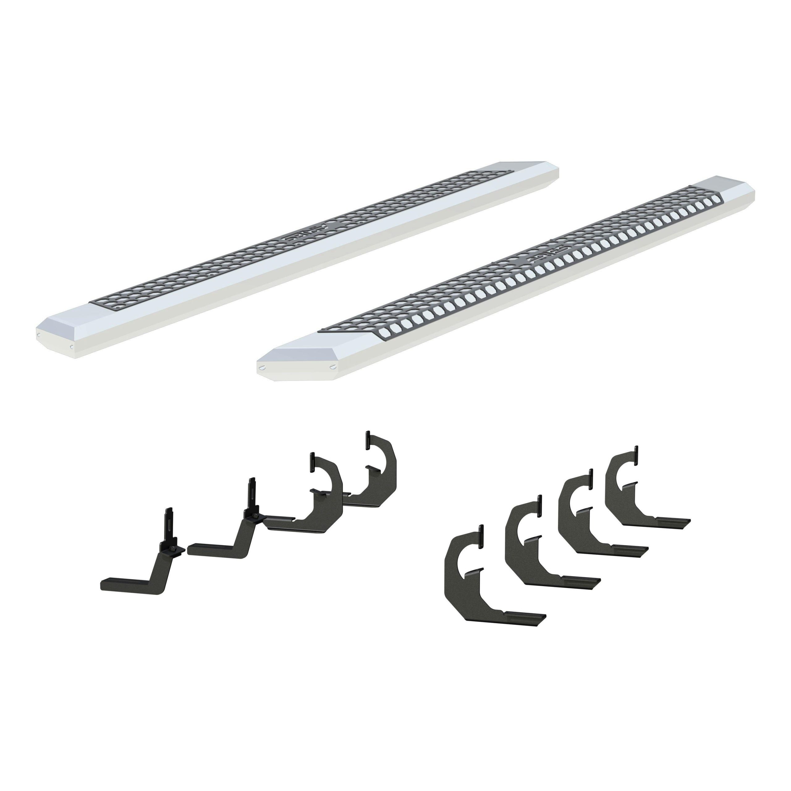 ARIES 2555046 AdvantEDGE 5-1/2" x 91" Chrome Aluminum Side Bars, Select Silverado, Sierra