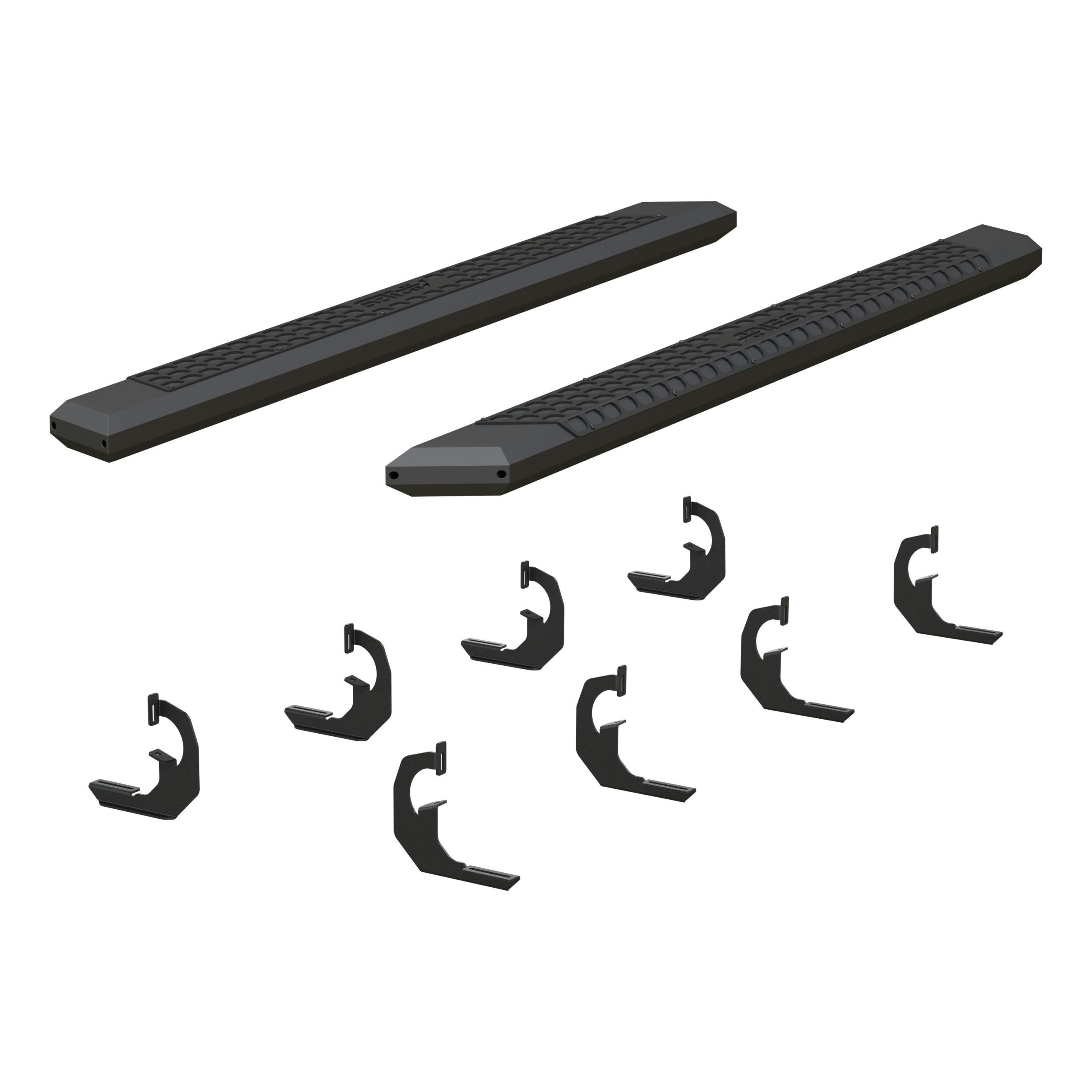 ARIES 2556002 AdvantEDGE 5-1/2" x 75" Black Aluminum Side Bars, Select Chevrolet, GMC