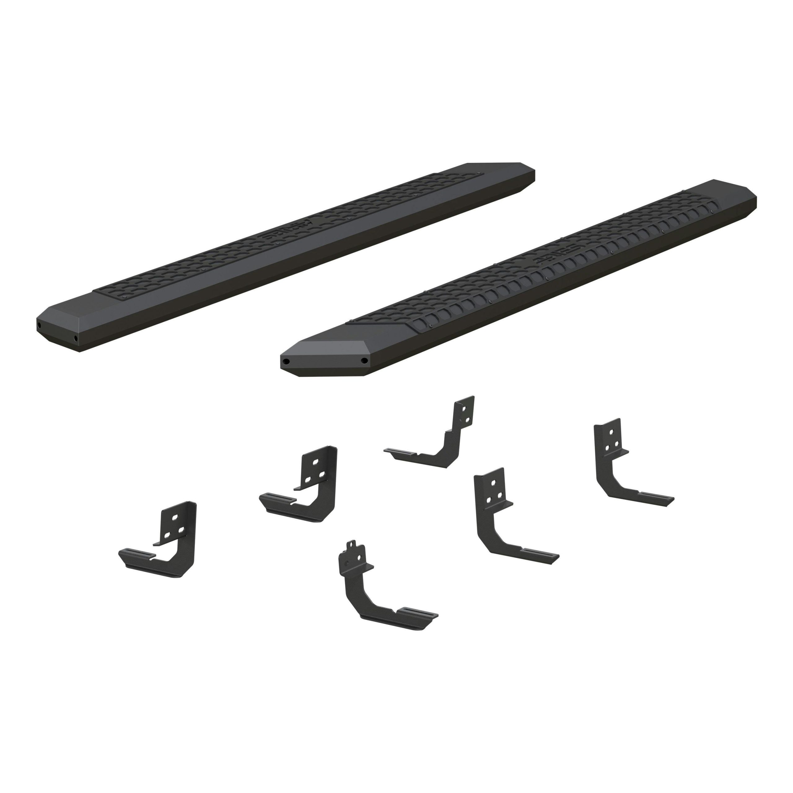 ARIES 2556005 AdvantEDGE 5-1/2" x 75" Black Aluminum Side Bars, Select Dodge, Ram 1500