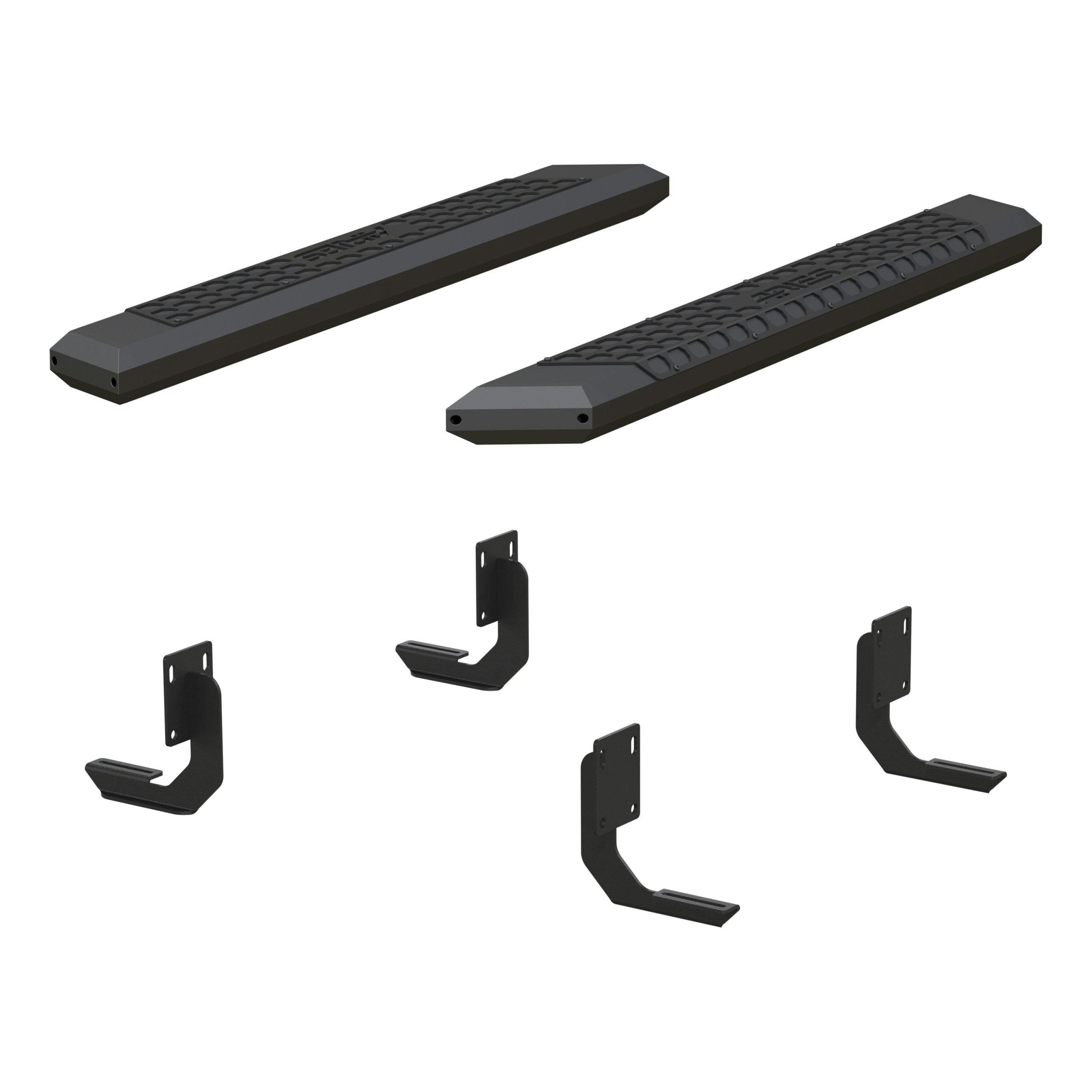 ARIES 2556013 AdvantEDGE 5-1/2" x 53" Black Aluminum Side Bars, Select Ford F-250, F-350