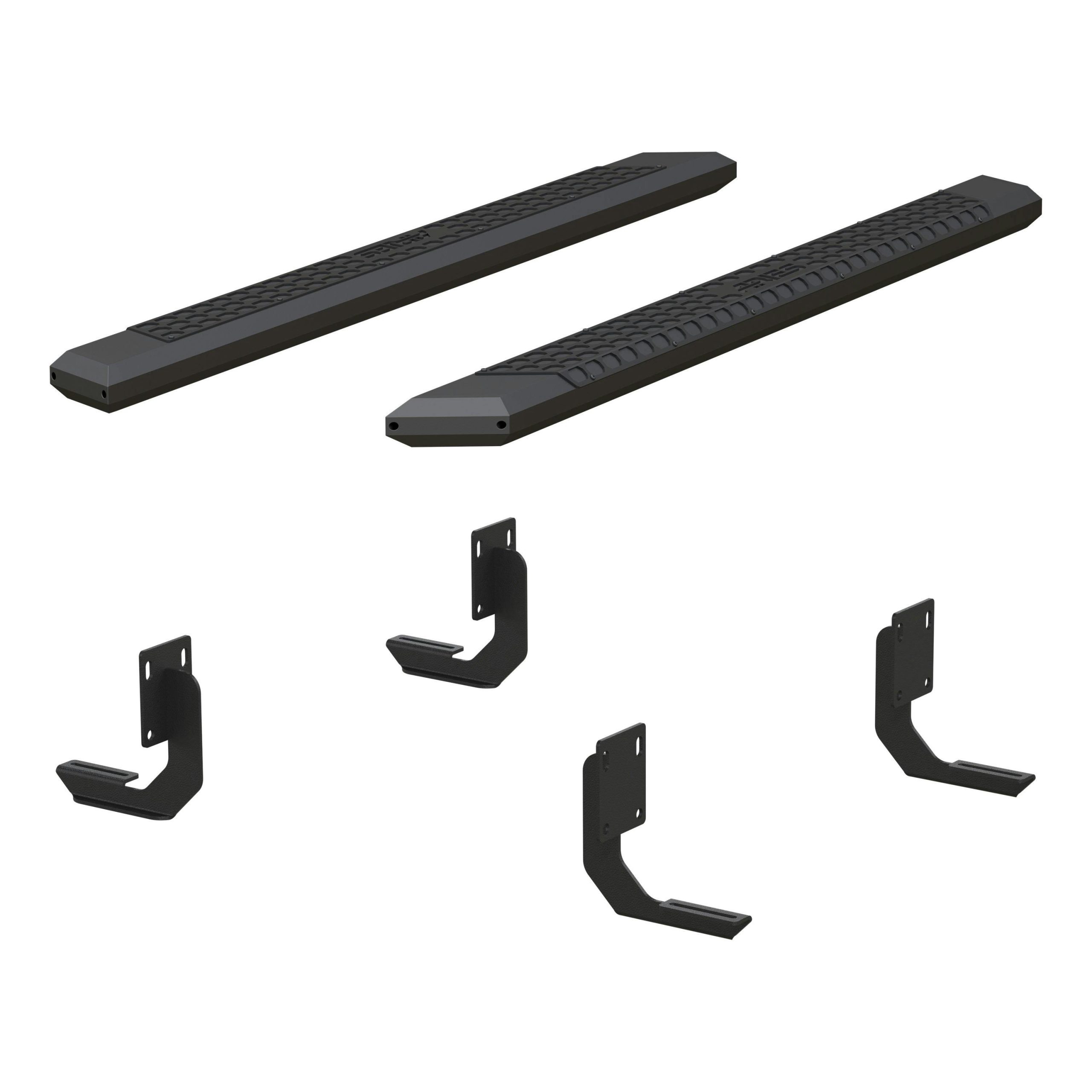 ARIES 2556014 AdvantEDGE 5-1/2" x 75" Black Aluminum Side Bars, Select Ford F-250, F-350