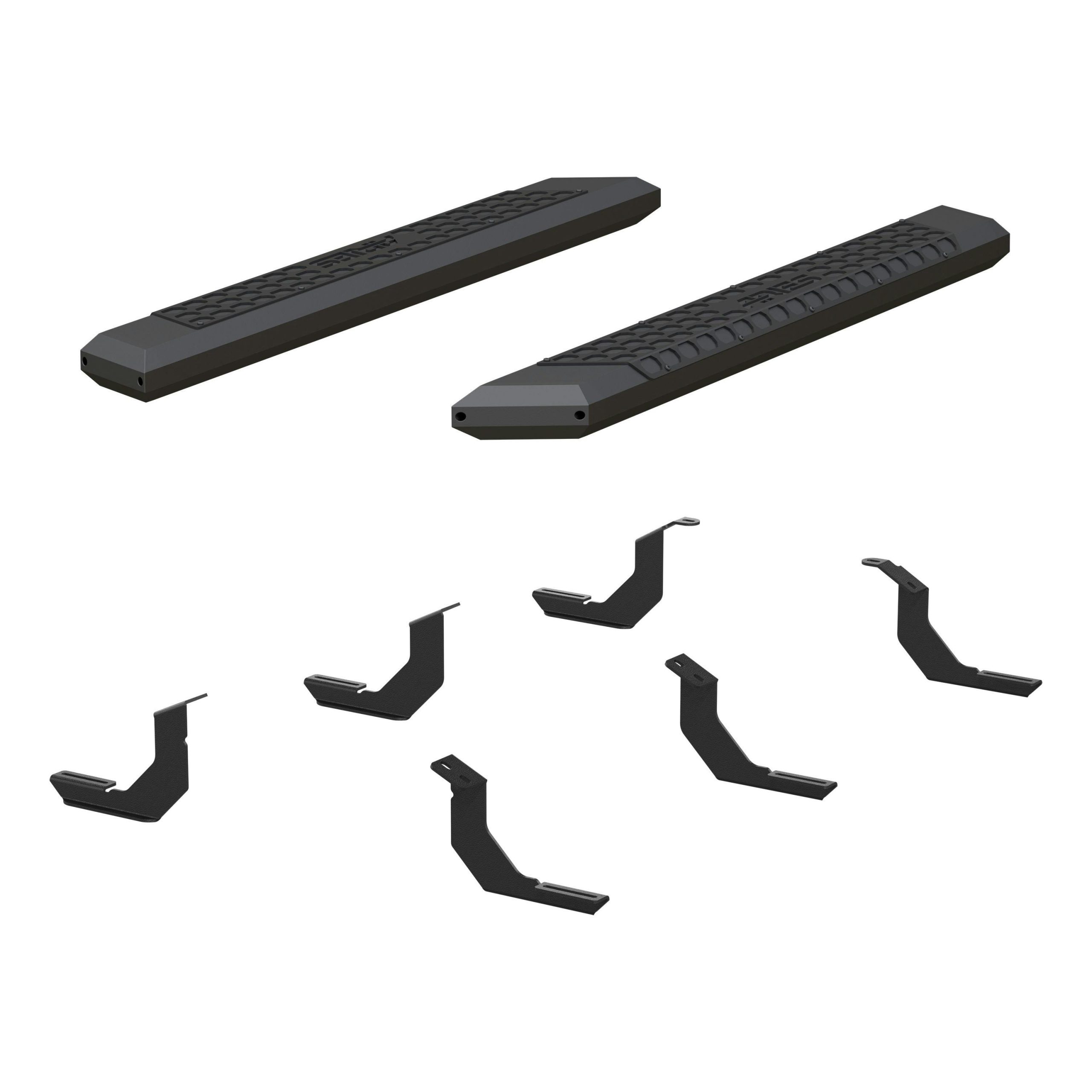 ARIES 2556018 AdvantEDGE 5-1/2" x 53" Black Aluminum Side Bars, Select Toyota Tundra