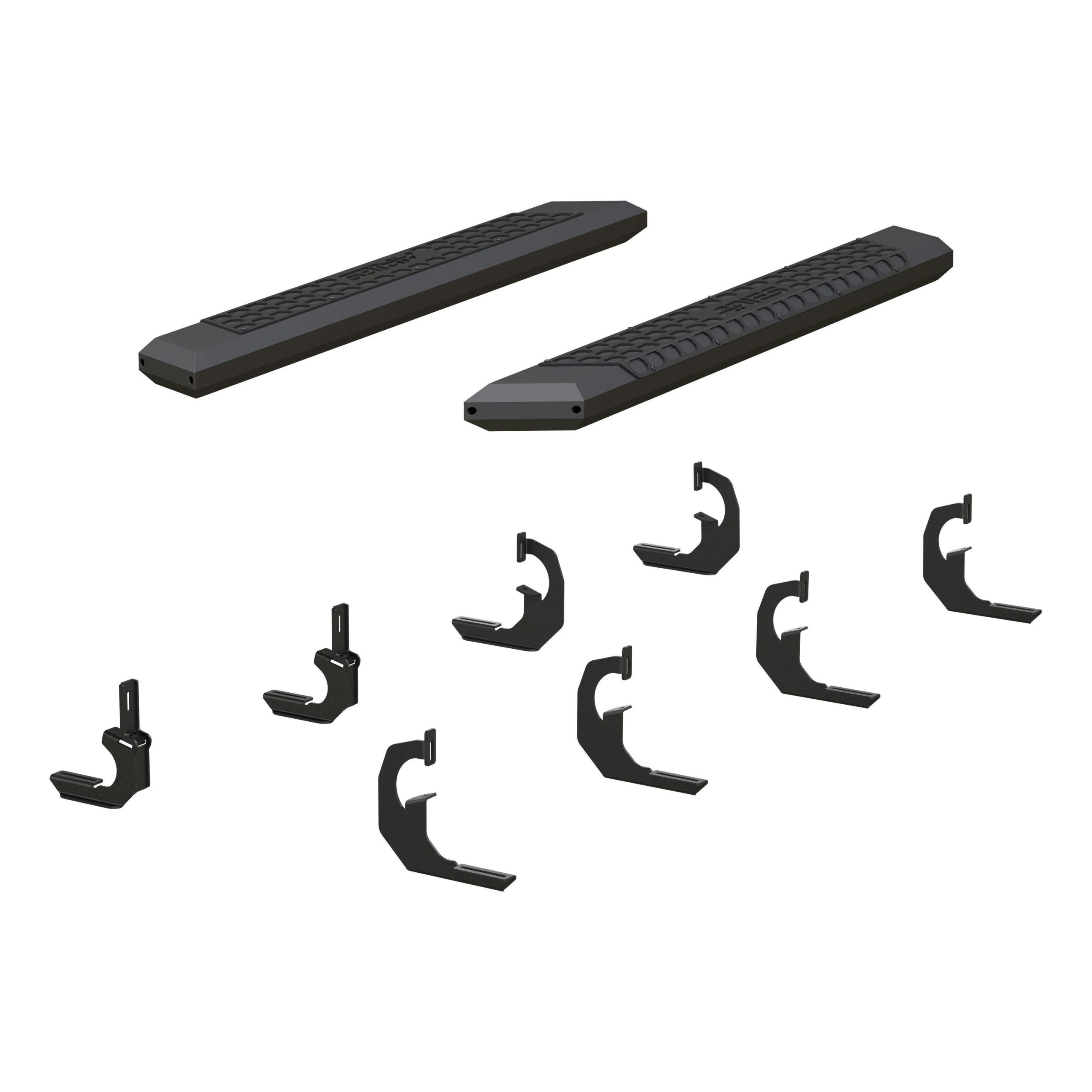ARIES 2556020 AdvantEDGE 5-1/2" x 53" Black Aluminum Side Bars, Select Silverado, Sierra