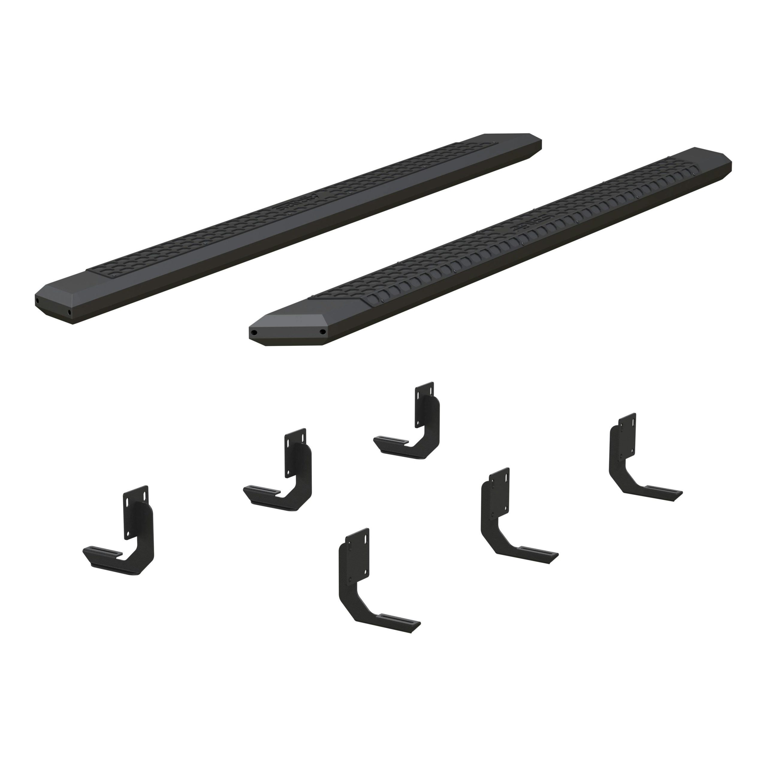 ARIES 2556024 AdvantEDGE 5-1/2" x 91" Black Aluminum Side Bars, Select Ford F250, F350, F450