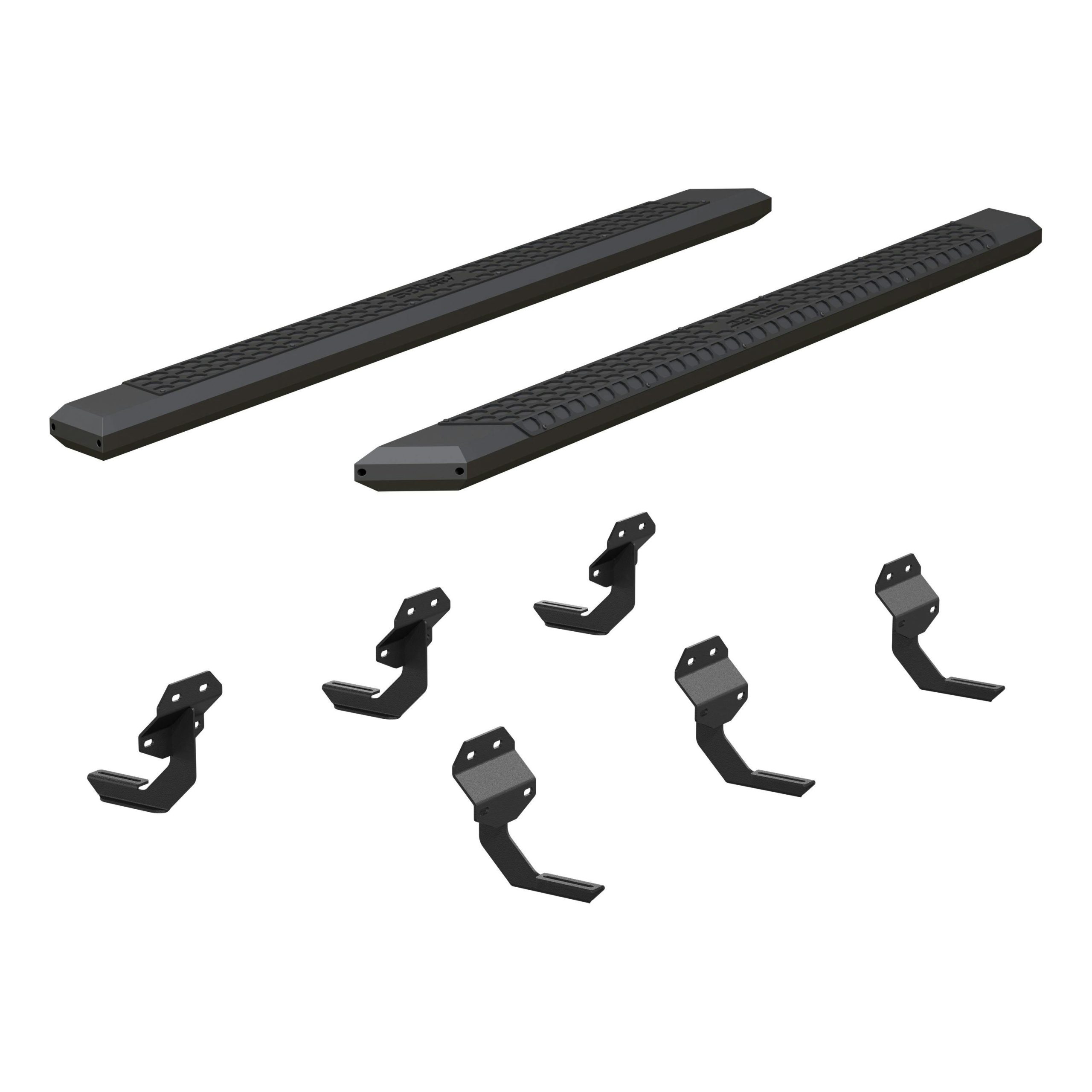 ARIES 2556048 AdvantEDGE 5-1/2" x 91" Black Aluminum Side Bars, Select Ford F-Series Crew Cab