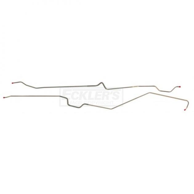 Chevy II Or Nova Main Fuel Line, 5/16, 2 Piece, Stainless Steel 1975-1979