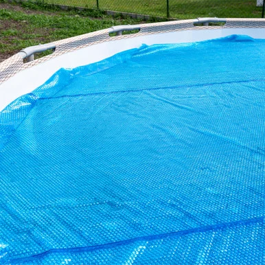 28′ Blue Round Heat Wave Solar Blanket: Superior Pool Cover for Warmer Water & Extended Swimming Season
