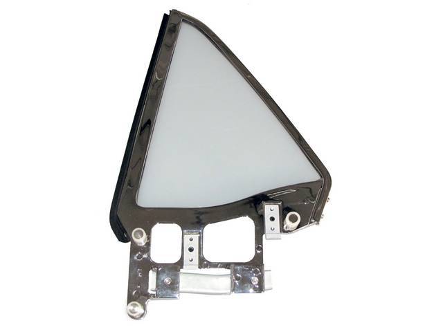 Quarter Window Frame, Complete Assembly, LH, Clear Glass