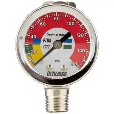 DeVilbiss HAV-511 Spray Gun Air Adj. Valve/Gauge 180089