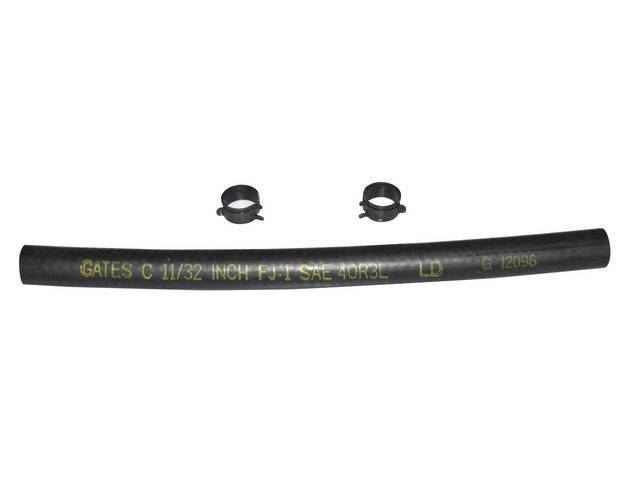 Power Brake Booster Vacuum Hose, concours, dated 12/9/68