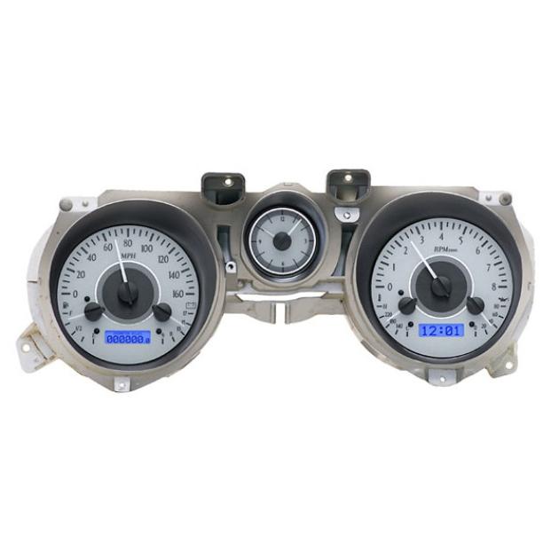 Ford Mustang Dakota Digital VHX Instrument With Black AlloyStyle Face, 1971-1973