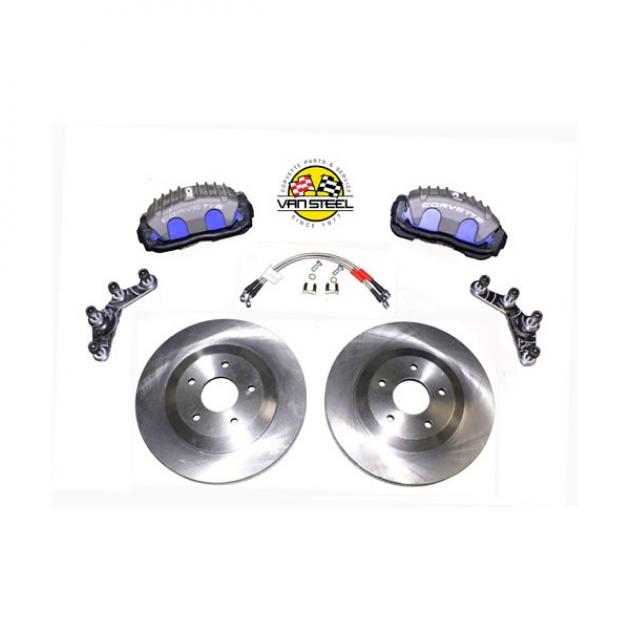 Van Steel C4 Brake Upgrade Kit, C5 Rotors & Front Brake Calipers| VS-22500 Corvette 1985-1987