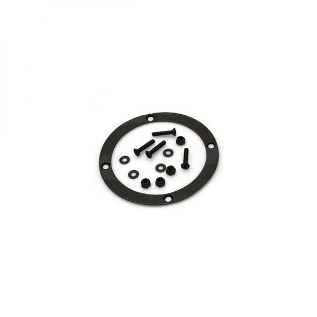 Boot Ring, Billet Aluminum, Round, Midnight Series, Black Anodized, Lokar