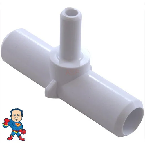 3/4″ x 3/8″ x 3/4″ Barbed Tee Fitting for Hot Tub Plumbing Connections