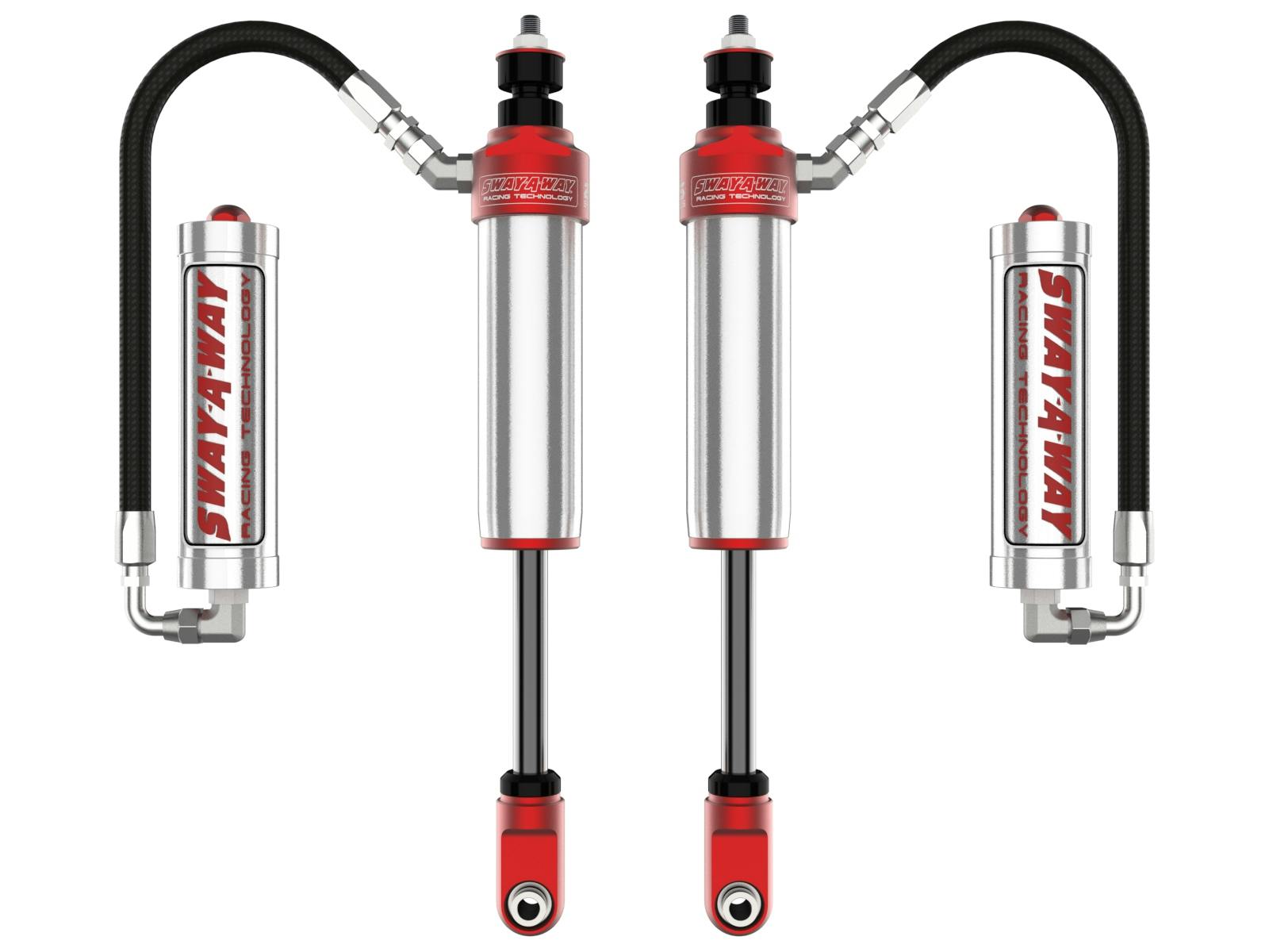 AFE 301-5600-14 Sway-A-Way 2.5 Front Shock Kit w/ Remote Reservoirs for 0-1.5 IN Lift