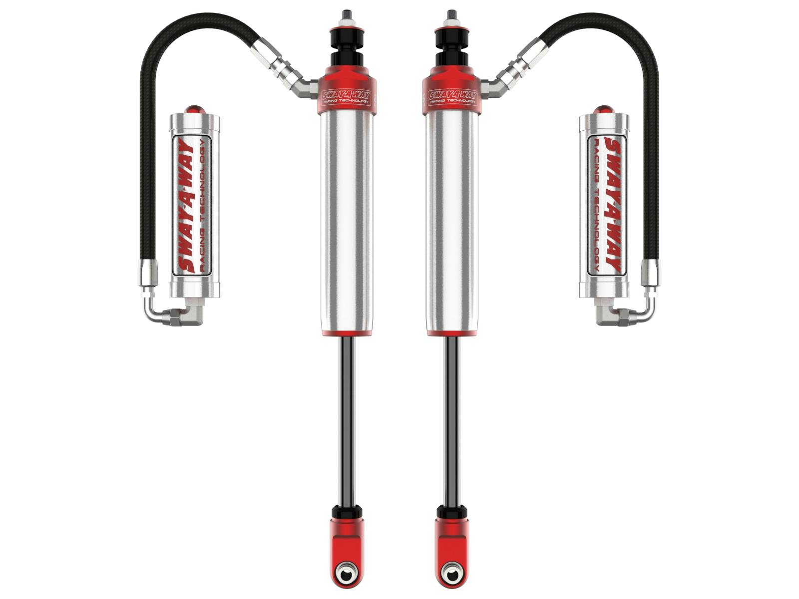 AFE 301-5600-16 Sway-A-Way 2.5 Front Shock Kit w/ Remote Reservoirs for 4-6 IN Lift