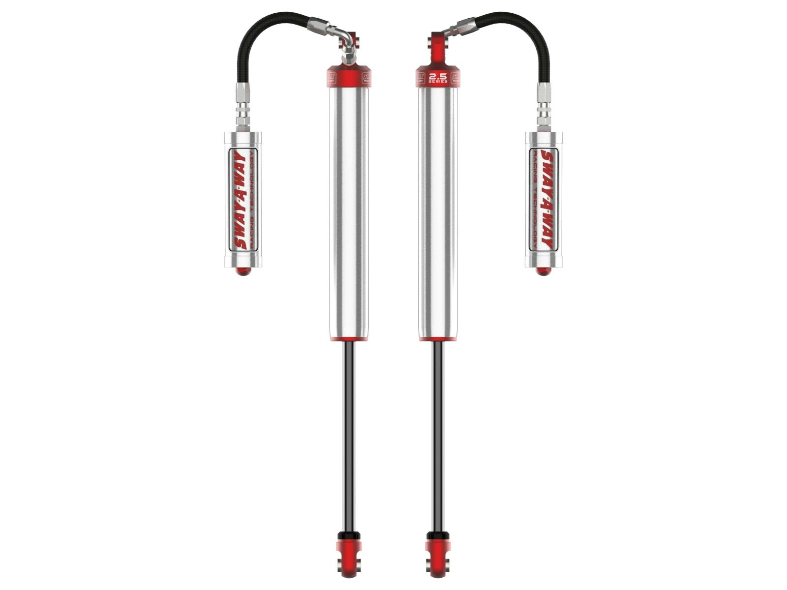 AFE 302-0056-12 Sway-A-Way 2.5 Front Shock Kit w/ Remote Reservoirs for 4-6 IN Lift