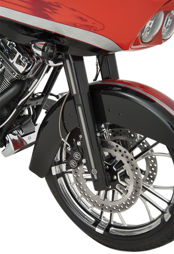 PERFORMANCE MACHINE (PM) Lower Fork Leg Kit - Dual Disc - Contrast Cut - Black/Silver - '08-'13 0208-2056-BM