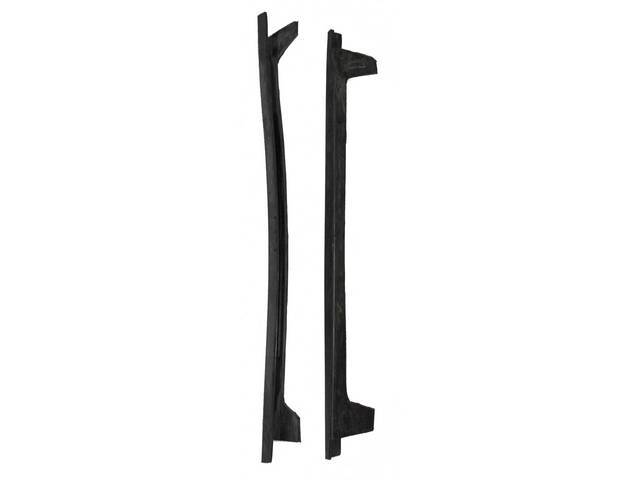 Quarter Window Frame Seals, Front Edge
