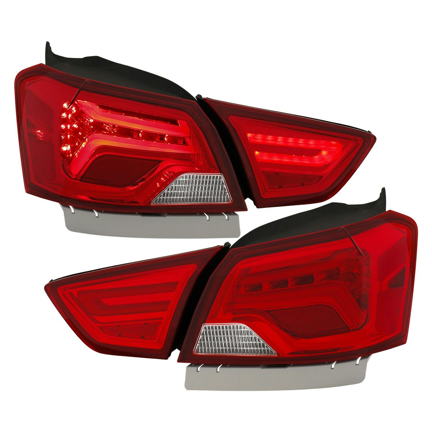 AnzoUSA 321346 LED Taillights Red/Clear