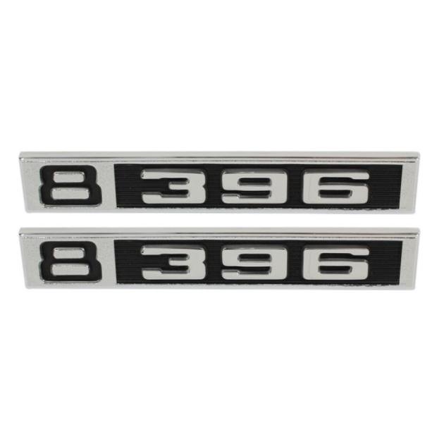 Chevy Or GMC Truck Fender Side Emblem "8 396" 1969-1972