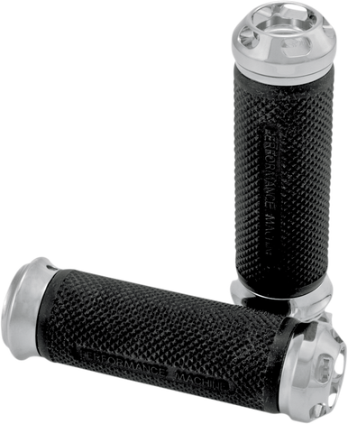 PERFORMANCE MACHINE (PM) Grips - Apex - Elite - TBW - Chrome 0063-2044-CH