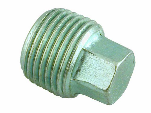 PLUG, 3/8 NPT, HEX HEAD