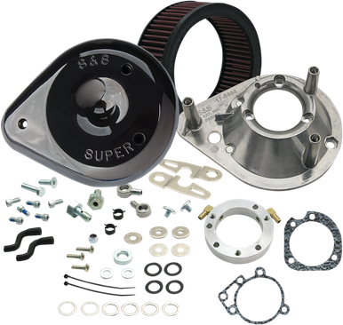 S&S CYCLE Teardrop Air Cleaner - Gloss Black - XL 170-0182A