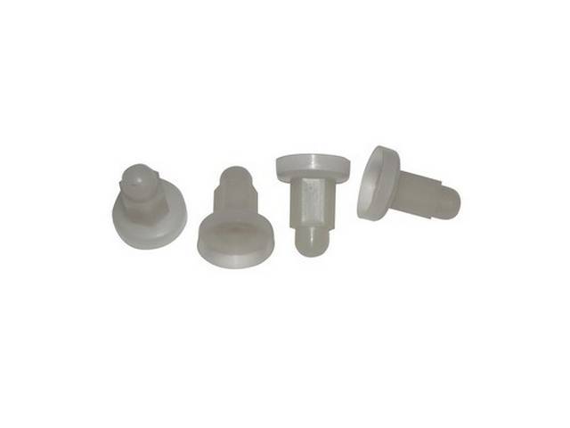 Trim Screw Caps, Opaque White, Set of 5