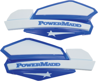 PowerMadd Cobra Handguards Blue/White 34221