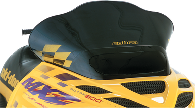 PowerMadd Cobra Windshield 13.25" Black with Yellow Checks for Ski-Doo ZX 1999-2004 13225