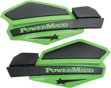 Powermadd Star Series Handguards Green/Black 34203