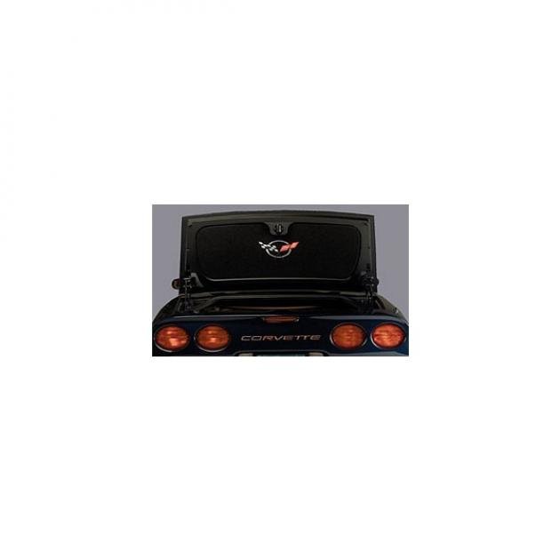 Corvette Trunk Lid Liner, Convertible/Fixed Roof Coupe, With C5 Silver Emblem, 1998-2004