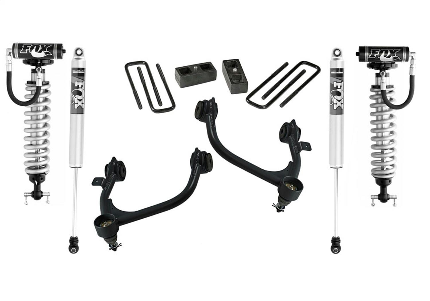 Superlift 3900FX 3" Lift Kit - 19 (New Body)-24 Silv/Sierra1500 2/4WD w/FoxShk(exc Trailboss/AT4)