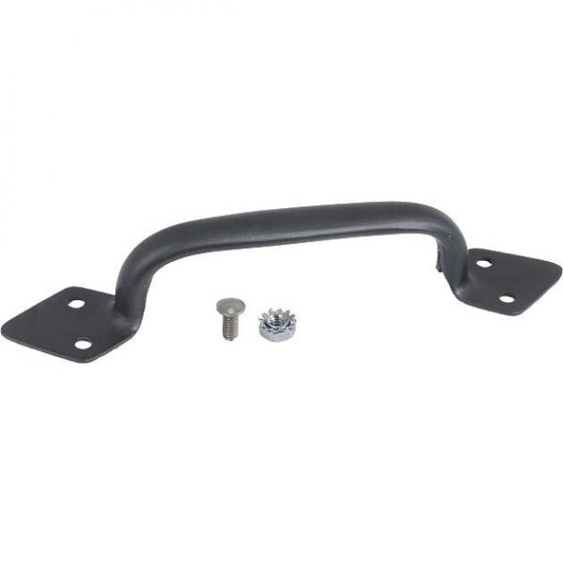 Hood Handles - Pressed Steel - Black - Ford Passenger