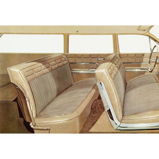 Full Size Chevy Seat Cover Set, 6-Passenger Wagon, Impala, 1962